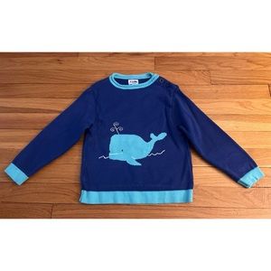 Boys Adorable Blue Whale Sweater